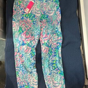 BNWT Lily Pulitzer size 14 high rise Kelly ankle pants